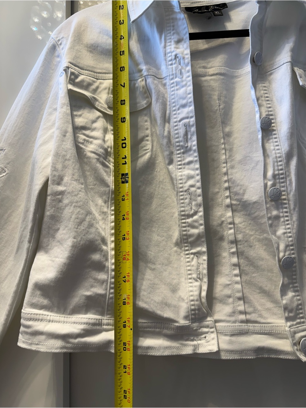 White Embroidered Cotton Jacket - Women - Picture 7 of 11